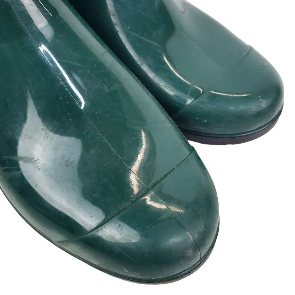 UGG Australia Boots SIENNA Womens Size 8 Green WATERPROOF Rain Rubber Outdoor